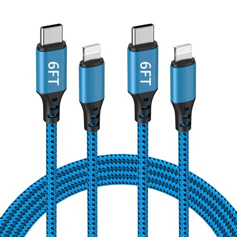 USB C to Lightning Cable, [Apple MFi Certified] iPhone Charger Cable ...