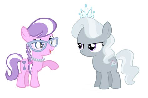 Silver Spoon and Diamond Tiara switched colors by rachelj07 on DeviantArt