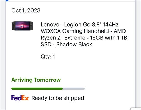 Legion Go shipped today : r/LegionGo