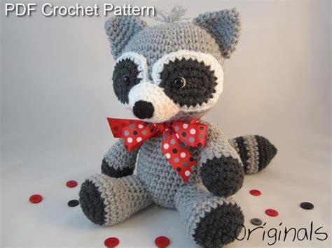 Raccoon Stuffed Animal, Stuffed Animal Patterns, Stuffed Animals ...