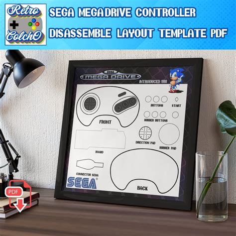 Download SEGA MEGADRIVE Controller Disassemble Layout Template PDF ...