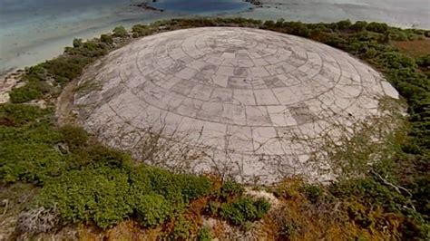 Runit Dome, located at the north end of Runit Island in Enewetak Atoll is a nuclear waste site ...