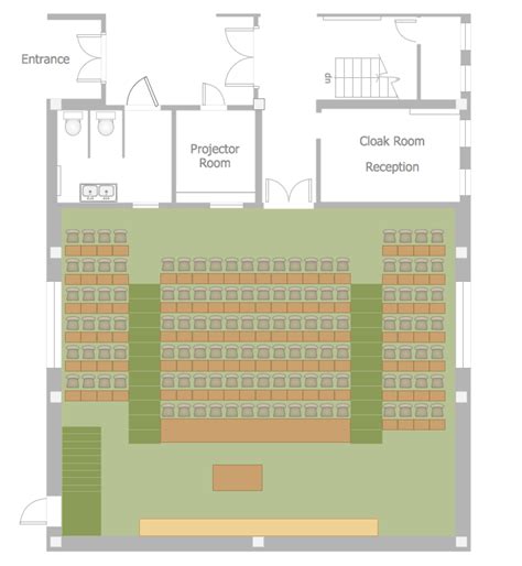 School Auditorium Seating Layout Plan