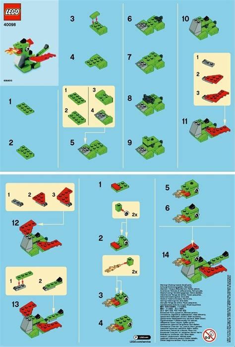 Lego mini dragon building instructions – Artofit