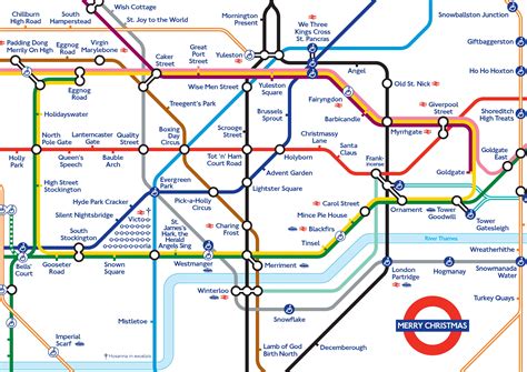 Alternative Tube Maps: Merry Christmas | Londonist