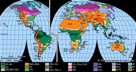 Koppen World Climate Map