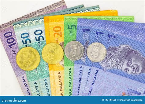 Malaysian Ringgit Banknotes Background Stock Photo - Image of isolated ...