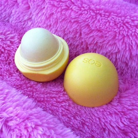 eos lemon chapstick. It's so cute!