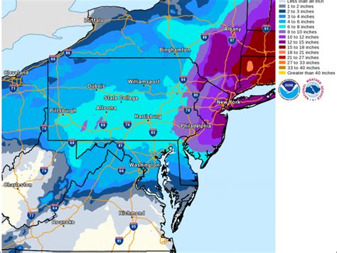 National Weather Service Issues Winter Storm Watch for Bucks County - Bensalem, PA Patch