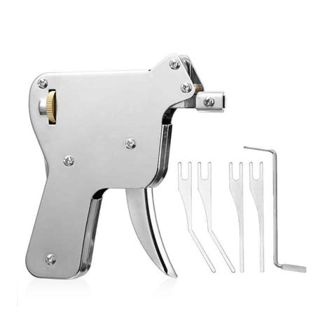 17 Pieces Lock Pick Kit With 3 Practice Lock and Lockpick Gun