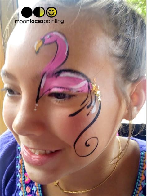 Flamingo face painting | Flamingo face paint, Face painting designs ...