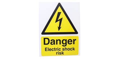 Electrical Hazard Warning Sign (English) - RS Components Indonesia