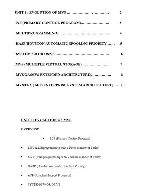 MVS | PDF | Operating System Technology | Data