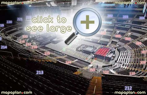 SAP Center seat & row numbers detailed seating chart, San Jose - MapaPlan.com