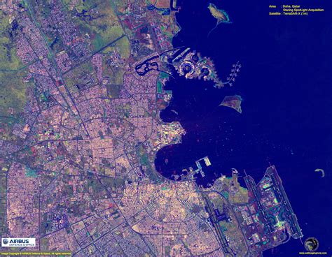 TerraSAR-X Radar Satellite Image Doha Qatar | Satellite Imaging Corp