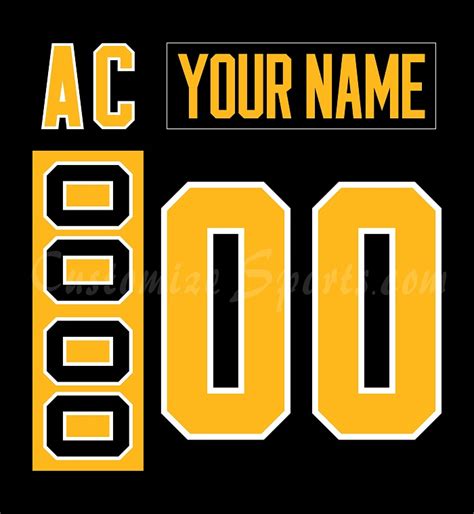 Wilkes Barre Scranton Penguins Customized Number Kit For 2016-Present ...