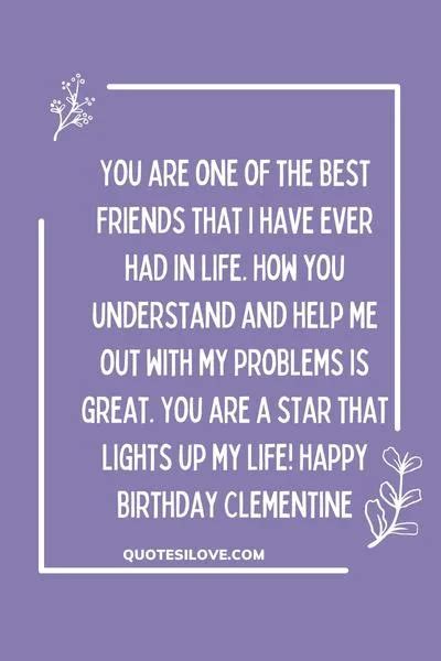 Happy Birthday Clementine Quotes and Wishes