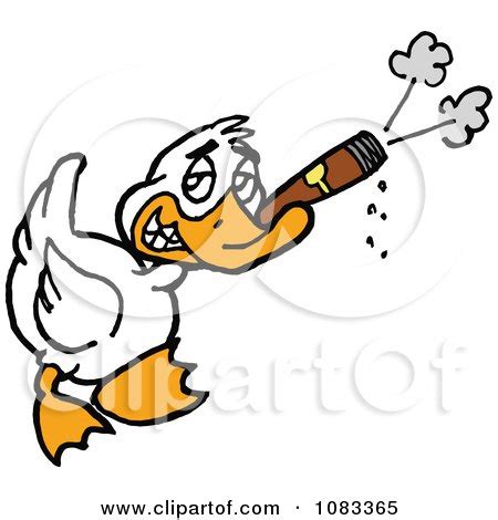 Royalty-Free (RF) Duck Smoking A Cigar Clipart, Illustrations, Vector ...