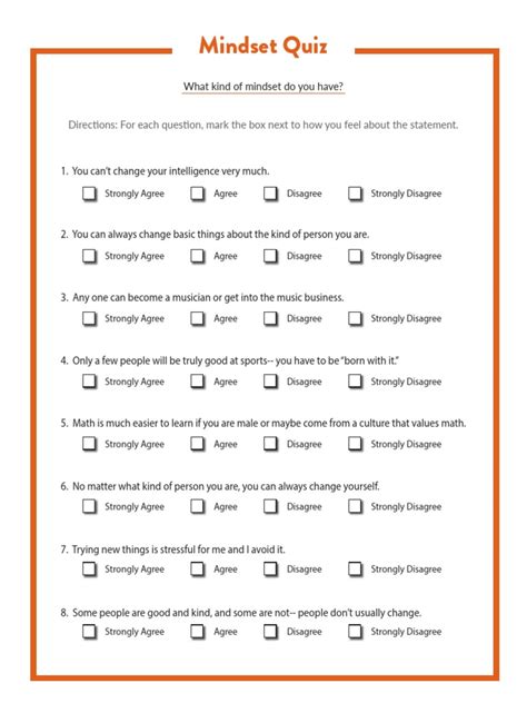 Mindsetquiz Module5 | PDF | Mindset | Cognitive Psychology