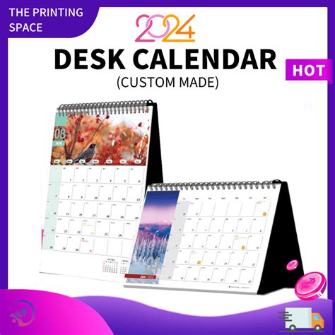 Desk Calendar 2024 ( Custom Made) | Shopee Malaysia