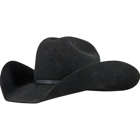 Schneiders Low Rider 3X Felt Cowboy Hat - Black in Cowboy Hats / Carriers at Schneider Saddlery