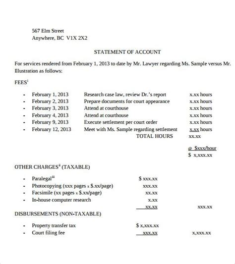 Ideal Sample Statement Of Account Excel Format Spider Chart Template