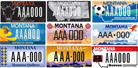 20 Montana license plate designs you probably don't see that often | State & Regional ...