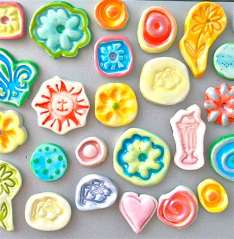 Clay magnets ~ Handmade by Lori Goldwag ~ Mellow Mermaid Studio | Clay magnets, Clay, Fair projects