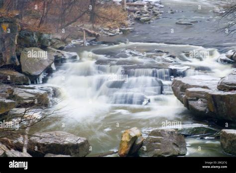 Berea Falls in Winter, Ohio Stock Photo - Alamy