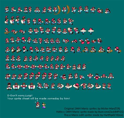 SMW Mario extra sprites 3 by Hartflip0218 on DeviantArt