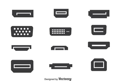 Multimedia Port Collection Vector 115156 Vector Art at Vecteezy