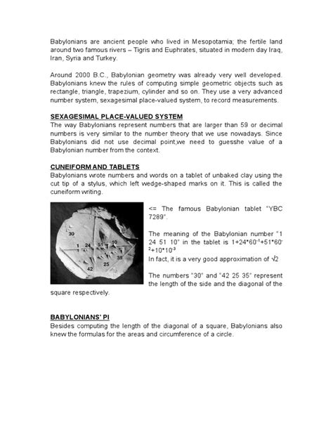 Babylonian Geometry | PDF | Rectangle | Triangle