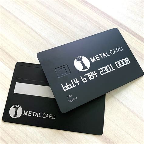 Custom credit cards made out of metal