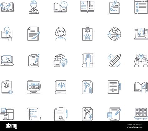 Further studies line icons collection. Education, Learning, Career, Specialization, Graduate ...