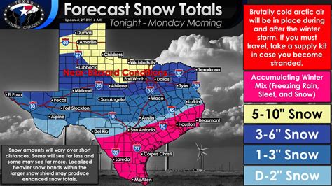 Major Winter Storm for all 254 Texas Counties Tonight, Sunday, and Monday