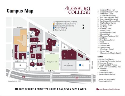 Augsburg College Campus Map