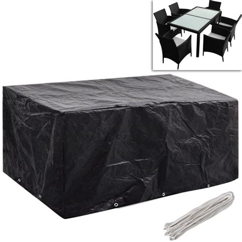 Garden Furniture Covers 2pcs 6 Person Poly Rattan 240x140cm - Relax ...