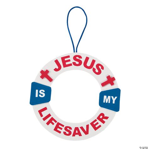 Jesus Is My Life Saver Sign Craft Kit | Oriental Trading