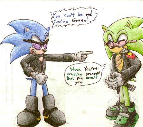 Evil Sonic Denies Himself that He is Himself by SagaHanson25 on DeviantArt