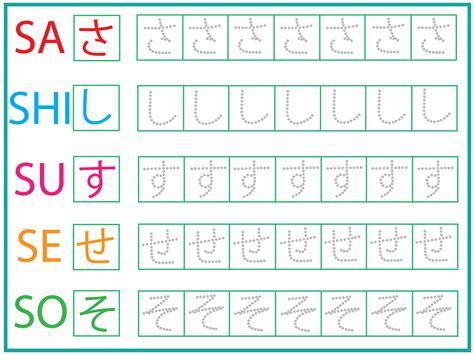 Worksheets Japanese Alphabet