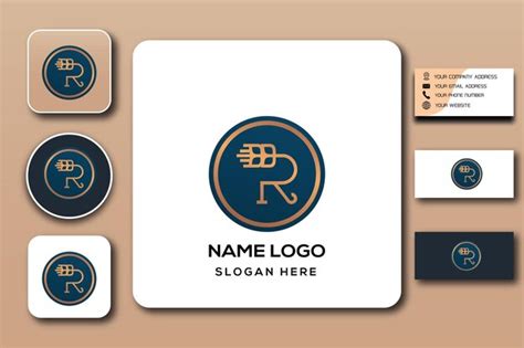 Premium Vector | R monogram logo template