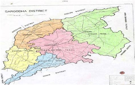 Map of district Sargodha, Punjab-Pakistan. | Download Scientific Diagram