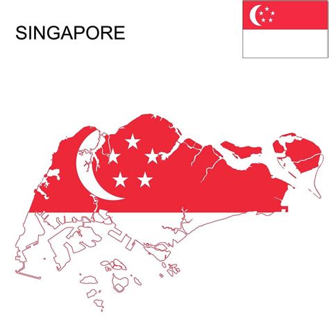 Singapore Flag Map and Meaning | Mappr