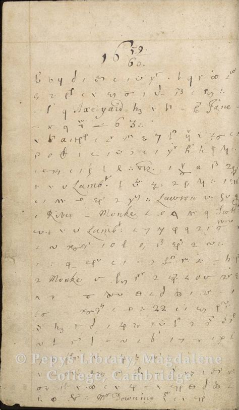 Virtual Exhibition: Samuel Pepys’s Diary | Magdalene College