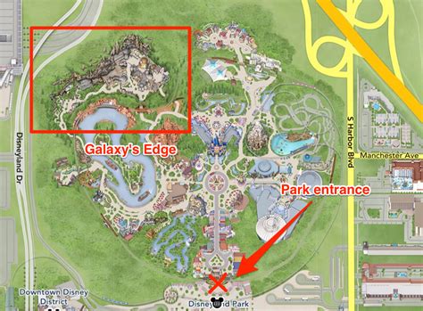 Star Wars Theme Park Map