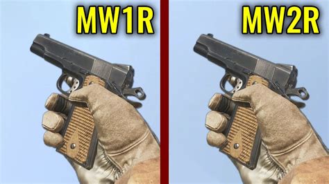 Call of Duty MW1 Remastered vs MW2 Remastered - Weapons Comparison - YouTube