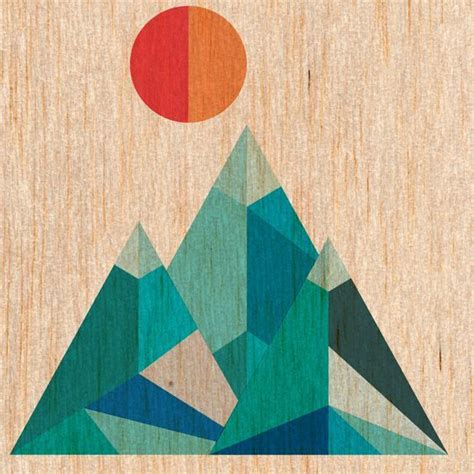 montañas geometricas - Buscar con Google | Geometric mountain tattoo ...