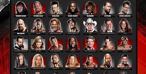 WWE 13 Characters List - Video Games Blogger