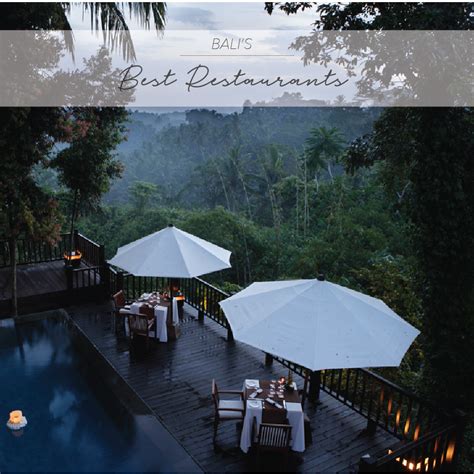 THE BEST RESTAURANTS IN BALI - by The Asia Collective