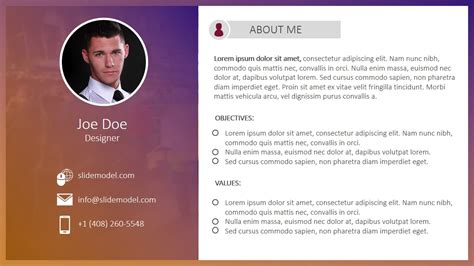 Free Simple Resume PowerPoint Template & Google Slides